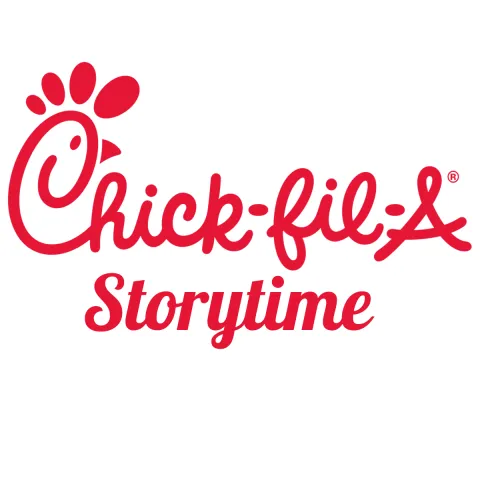 Logo of Chick-Fil-A storytime. This is a Greenwood Children's Storytime. 